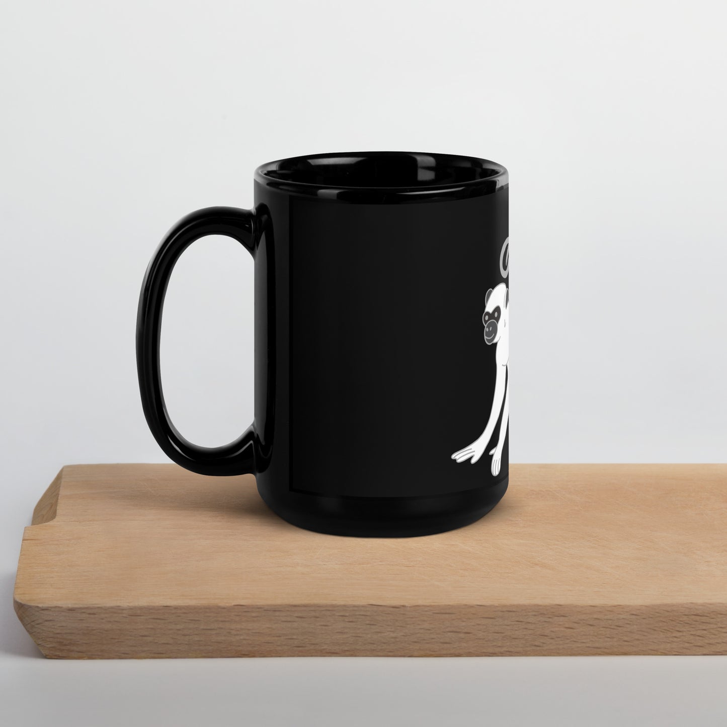 Cebus Black Glossy Mug