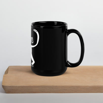 Cebus Black Glossy Mug